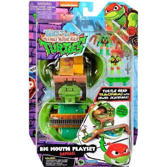 Teenage Mutant Ninja Turtles Big Mouth Playset Raphael – Mini Raph & Mikey – NIB - Picture 1 of 5